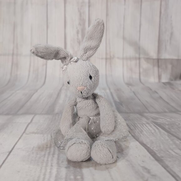 Jellycat Grey Stella Bunny 7" Lavender Rabbit Kids Soft Plush Stuffed Animal Toy - Picture 1 of 8